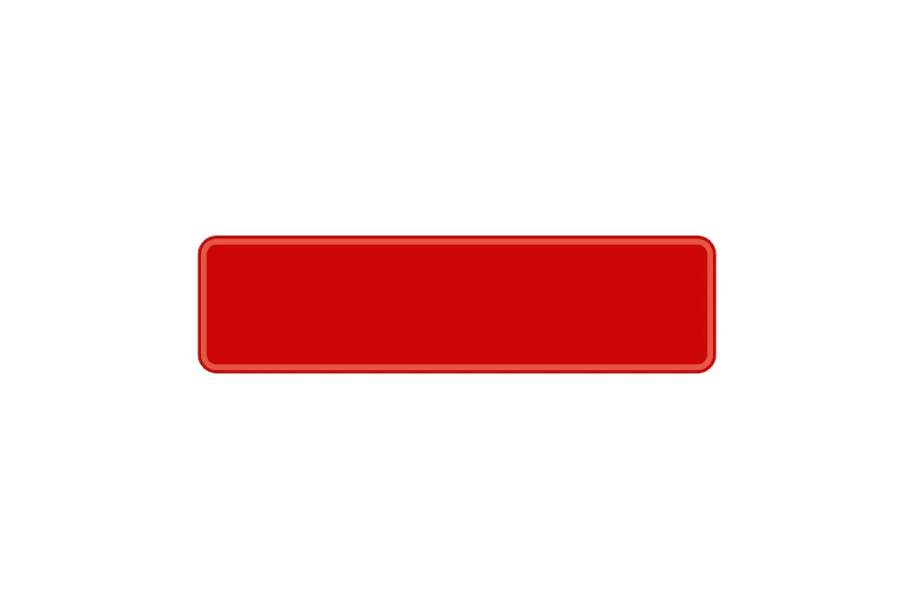 Schild rot reflex 340 x 90 x 1 mm