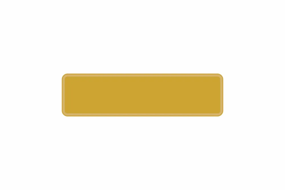 Schild gold 340 x 90 x 1 mm