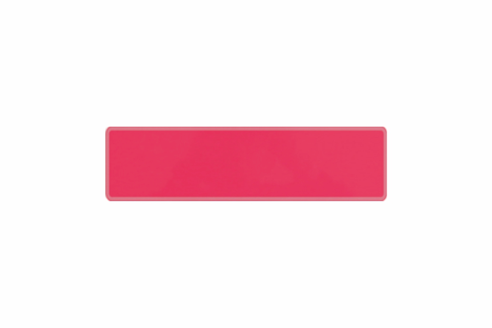 Plate pink fluorescent 340 x 90 x 1 mm