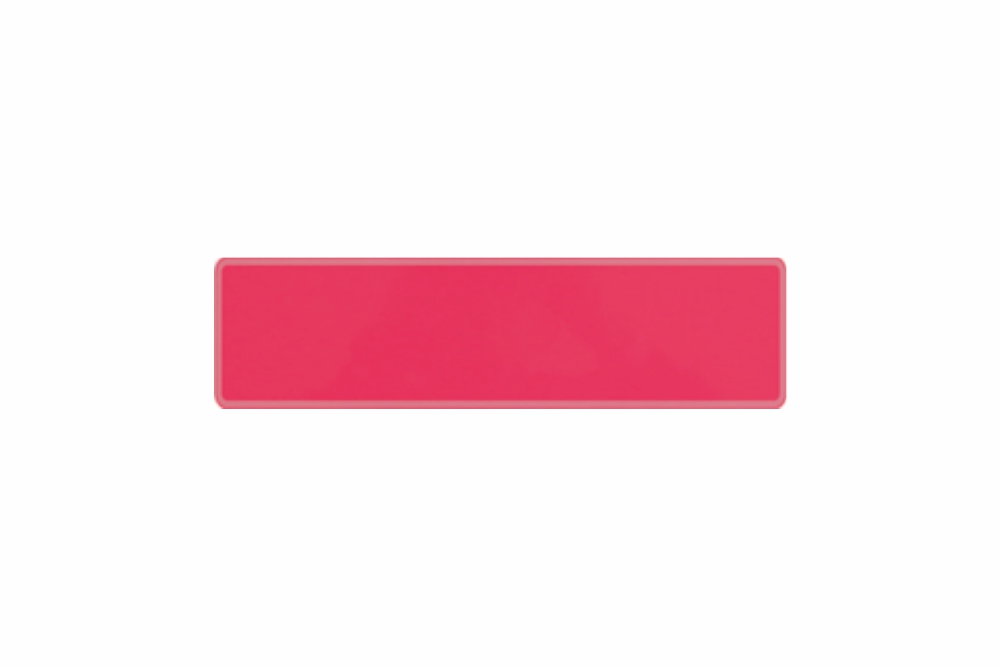 Schild pink fluoreszierend 340 x 90 x 1 mm
