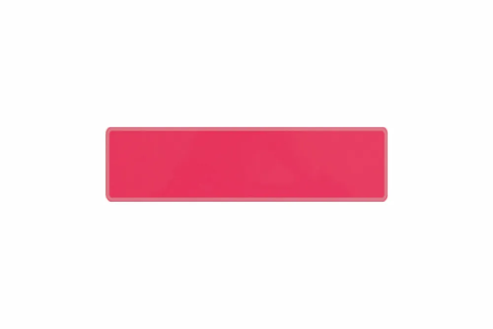 Plate pink fluorescent 340 x 90 x 1 mm