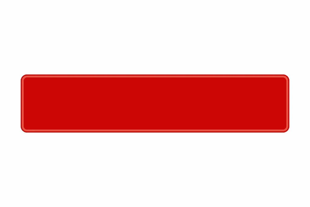 Schild rot reflex 520 x 110 x 1 mm