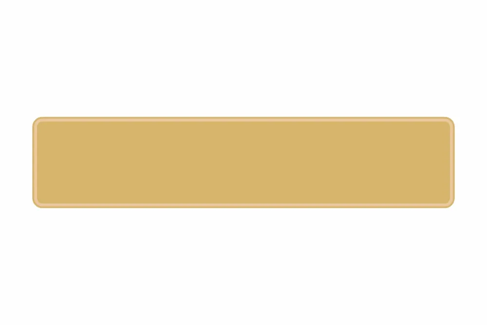 Schild gold reflex 520 x 110 x 1 mm