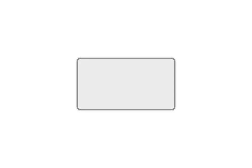 Schild weiß reflex 240 x 130 x 1 mm