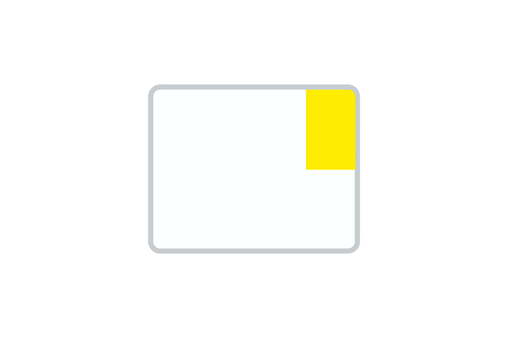 License Plate Short-Term / Temporary white reflex 250 x 200 x 1 mm