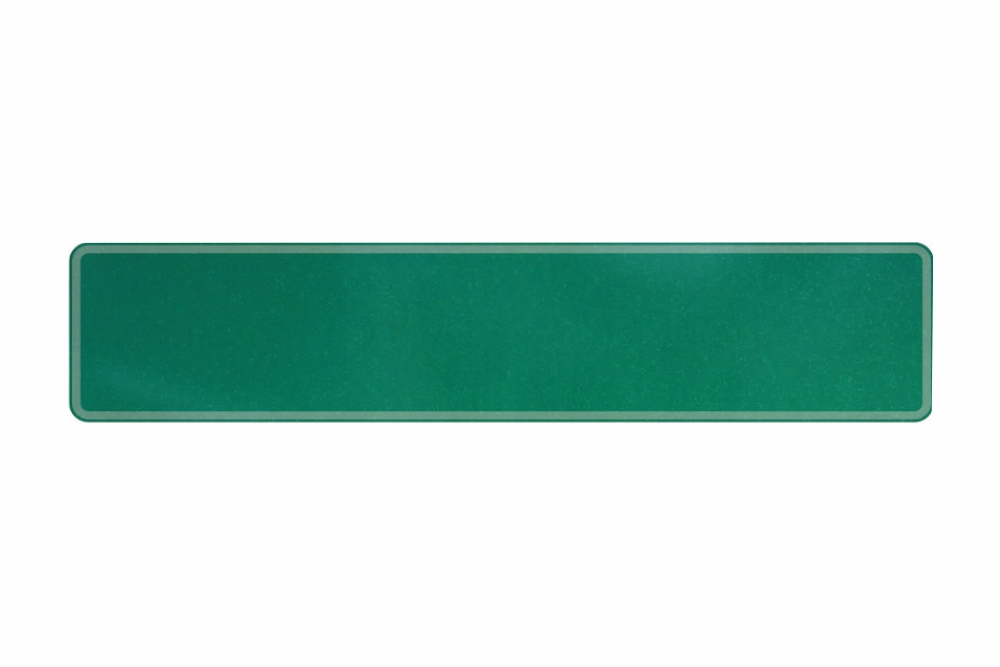 Schild sparkling waldgrün 520 x 110 x 1 mm