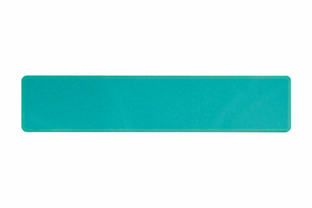 Plate sparkling turquoise 520 x 110 x 1 mm