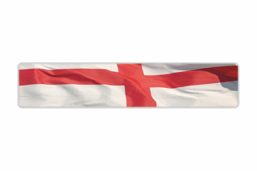 Schild England reflex 520 x 110 x 1 mm
