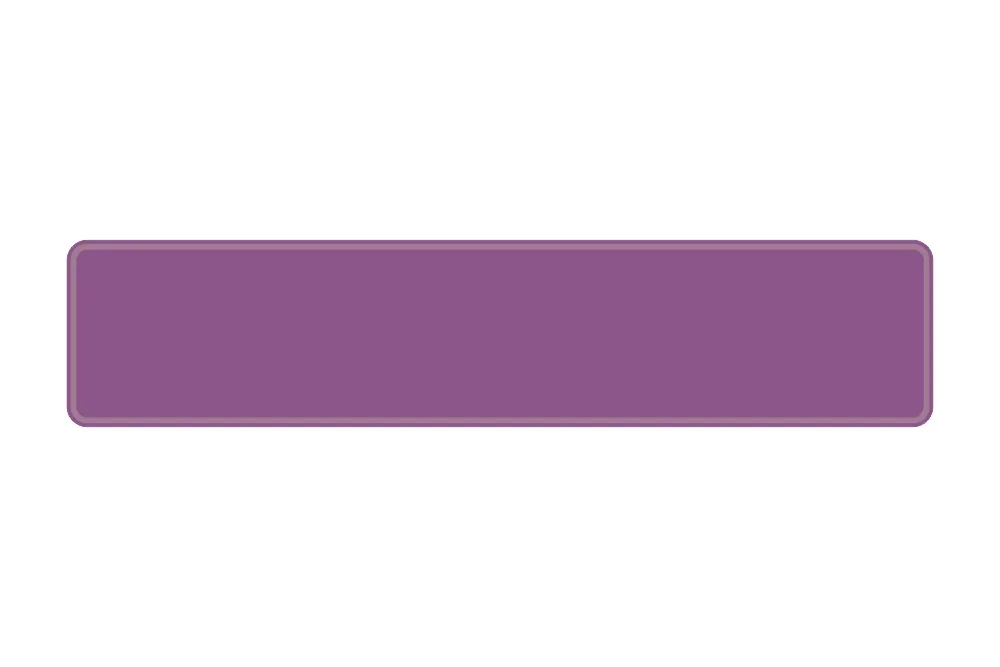 Schild violett 520 x 110 x 1 mm
