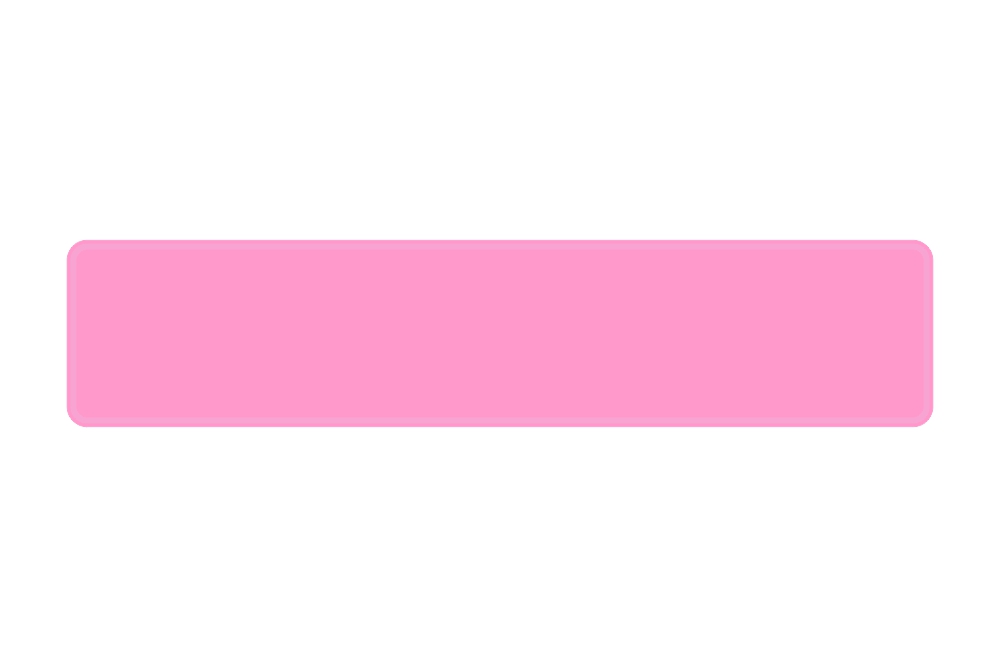 Schild rosa 520 x 110 x 1 mm
