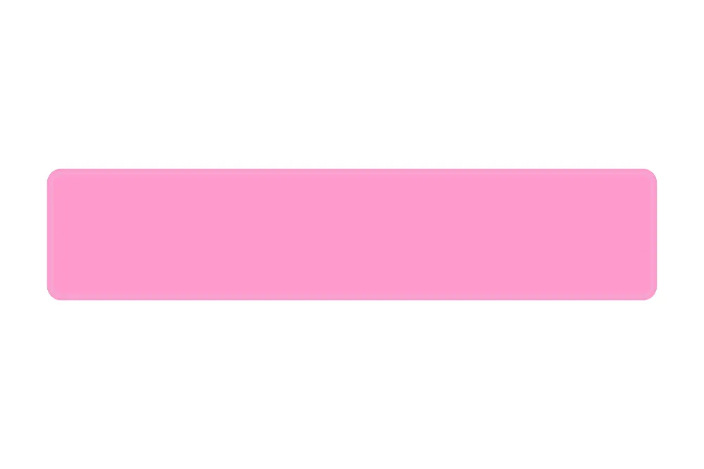 Schild rosa 520 x 110 x 1 mm