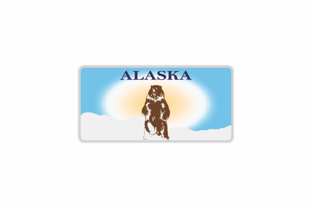 Schild Alaska reflex 300 x 150 x 1 mm
