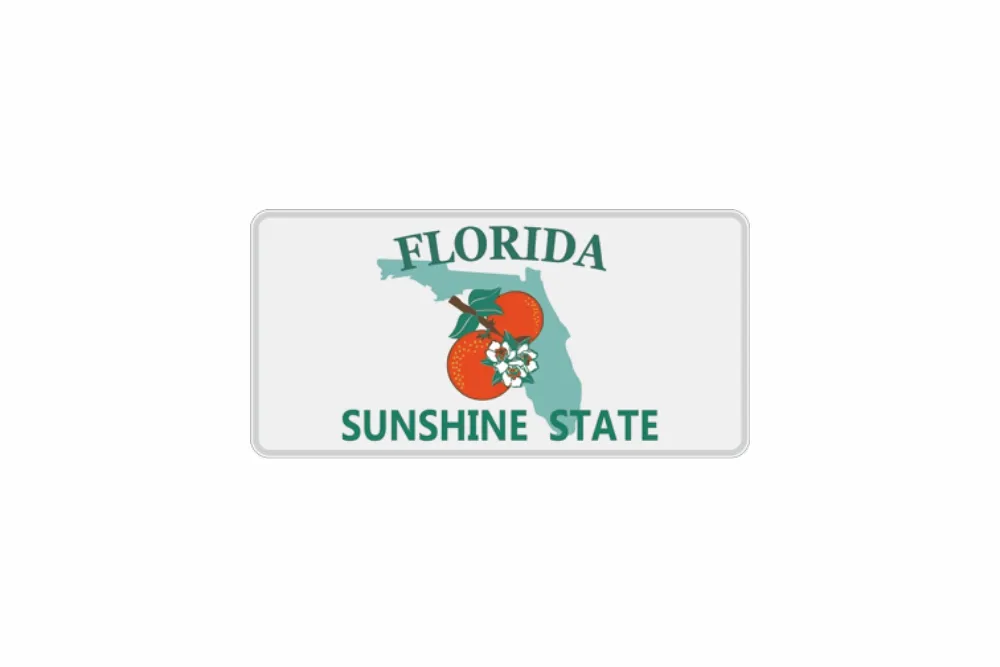 Schild Florida reflex 300 x 150 x 1 mm