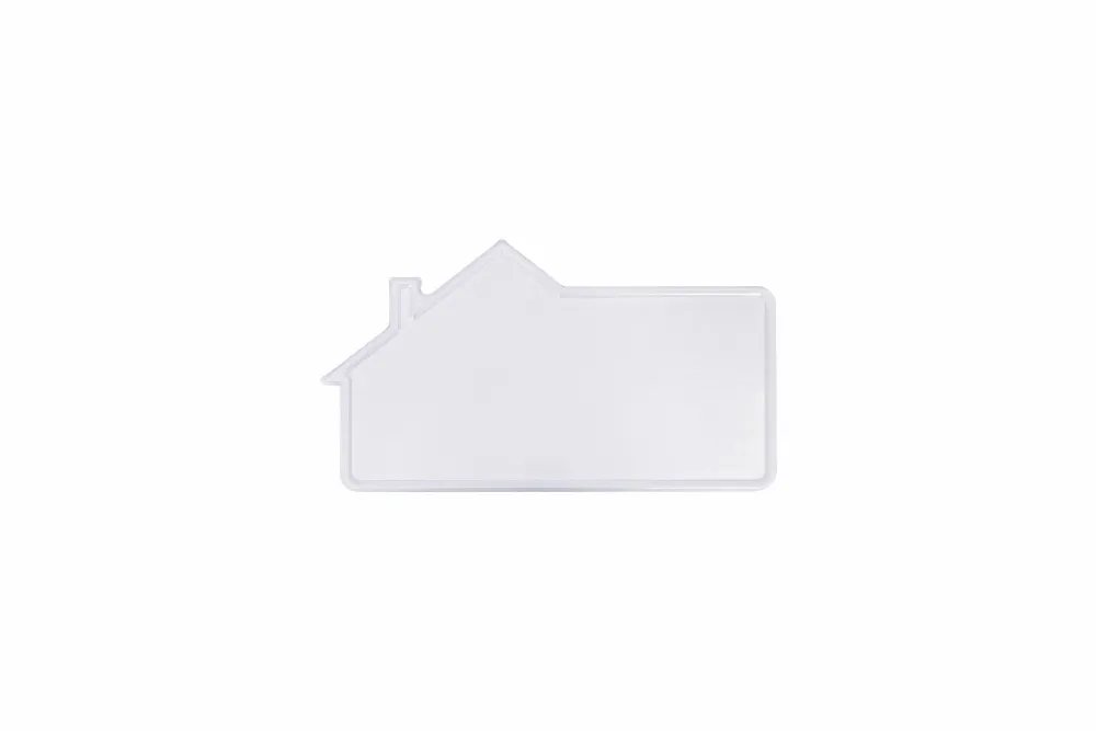 Hausnummer Kontur Haus 3-stellig weiß reflex 250 x 139 x 1 mm