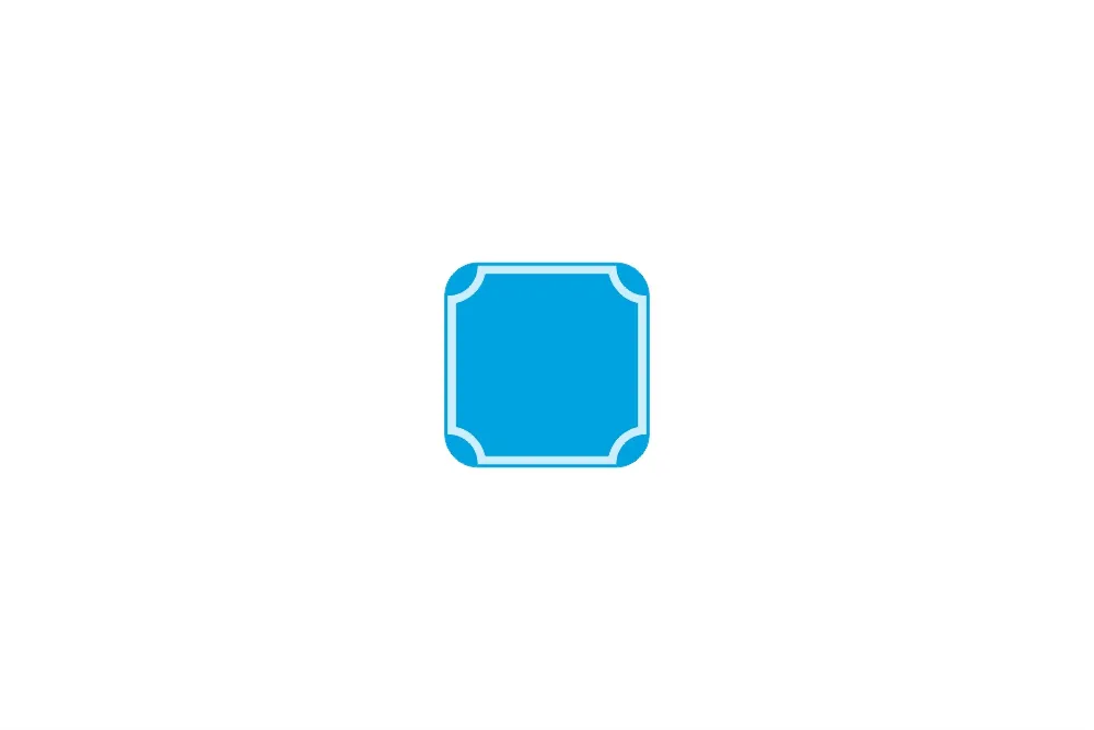 Hausnummer 1-stellig hellblau reflex 112 x 112 x 1 mm