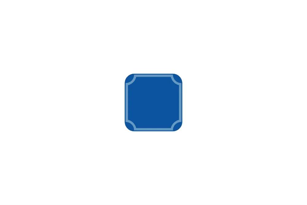 Hausnummer 1-stellig dunkelblau reflex 112 x 112 x 1 mm