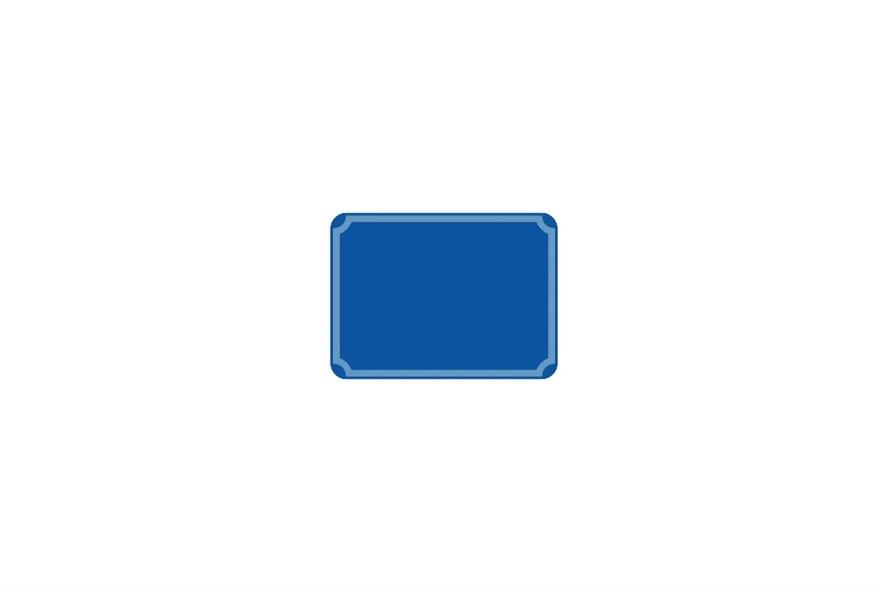 Hausnummer 2-stellig dunkelblau reflex 153 x 112 x 1 mm