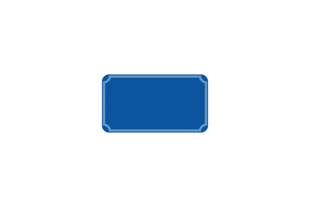Hausnummer 3-stellig dunkelblau reflex 205 x 112 x 1 mm