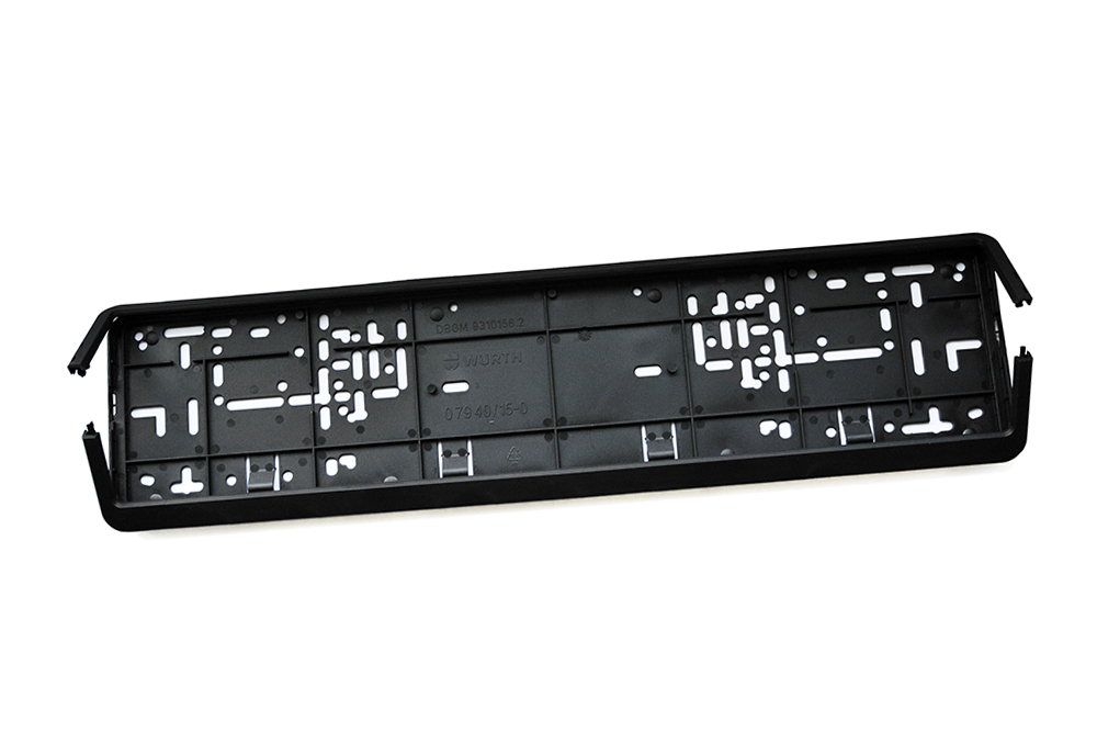 Kennzeichenhalter Würth Klappfix schwarz 520 x 110 mm