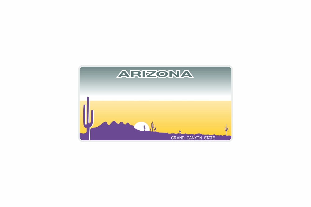 Schild Arizona 300 x 150 x 1 mm