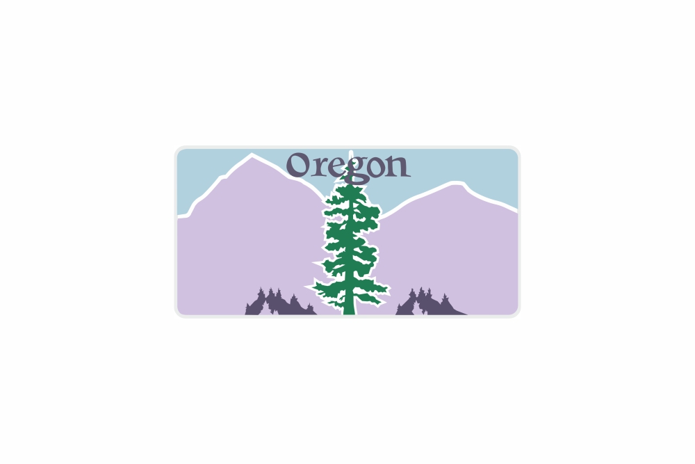 Schild Oregon 300 x 150 x 1 mm