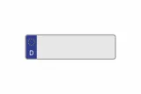 Kennzeichen Euro D 390 x 110 x 1 mm