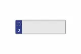 Kennzeichen Euro D 380 x 110 x 1 mm