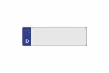 License Plate Euro D / Germany white reflex 360 x 110 x 1 mm