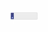 Schild Euro A / Österreich weiß reflex 340 x 90 x 1 mm