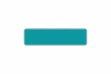 Schild türkis 340 x 90 x 1 mm