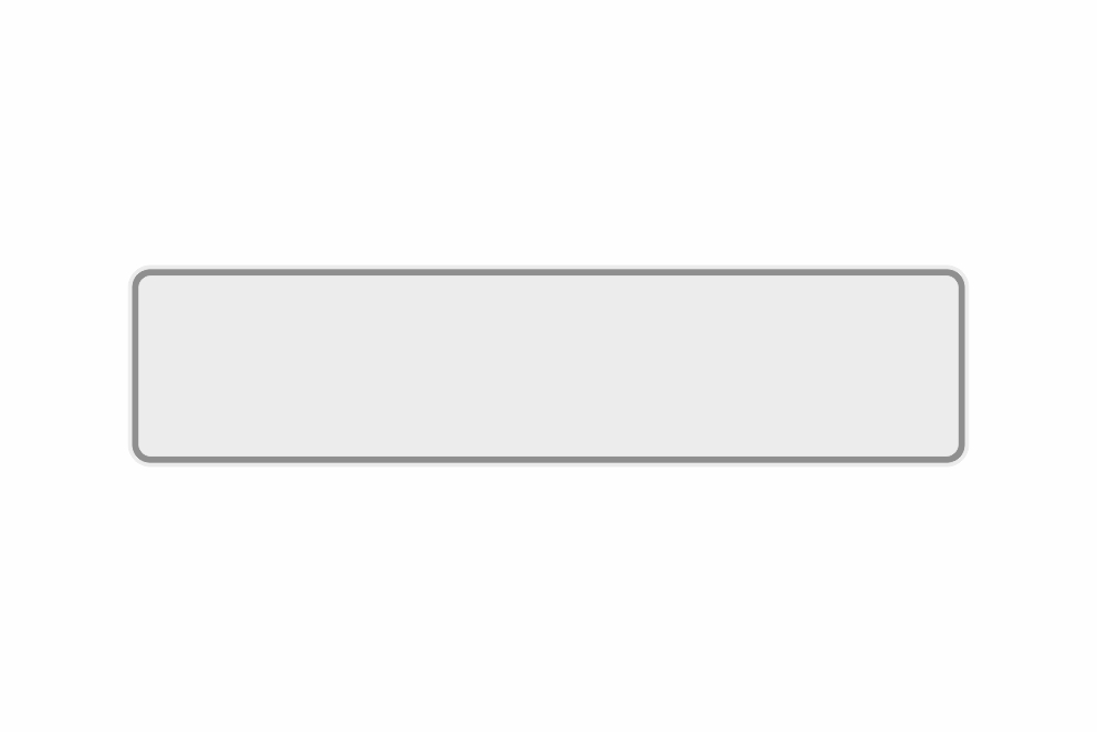 Schild weiß reflex 460 x 110 x 1 mm