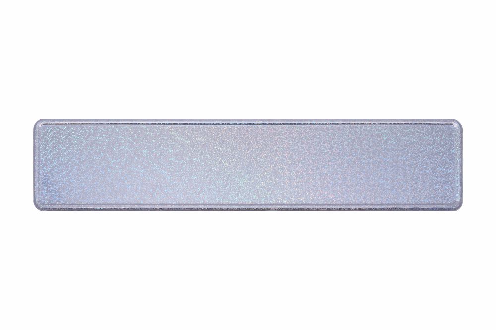 Schild glitzer silber 520 x 110 x 1 mm