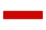 Plate traffic red 520 x 110 x 1 mm
