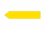 Plate Arrow yellow 520 x 110 x 1 mm
