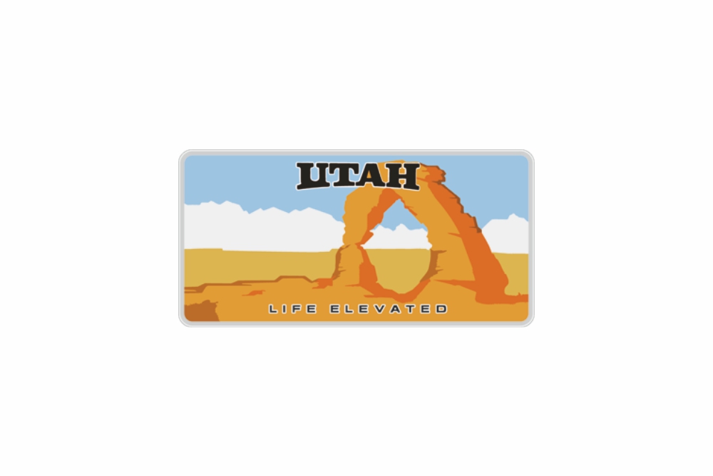Schild Utah reflex 300 x 150 x 1 mm
