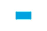 Plate House Number 3-digits light blue reflex 205 x 112 x 1 mm