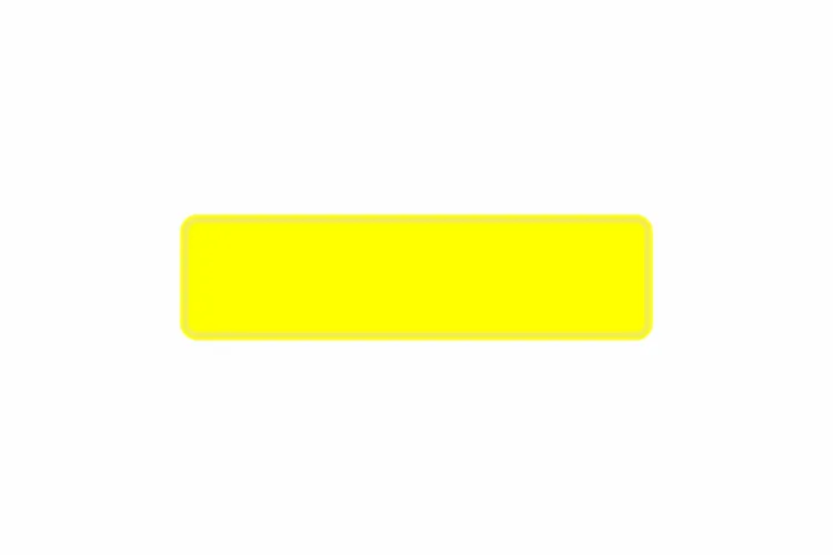 Schild gelb reflex 340 x 90 x 1 mm