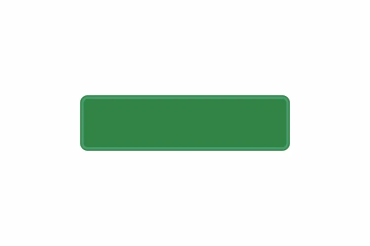 Schild grün reflex 340 x 90 x 1 mm