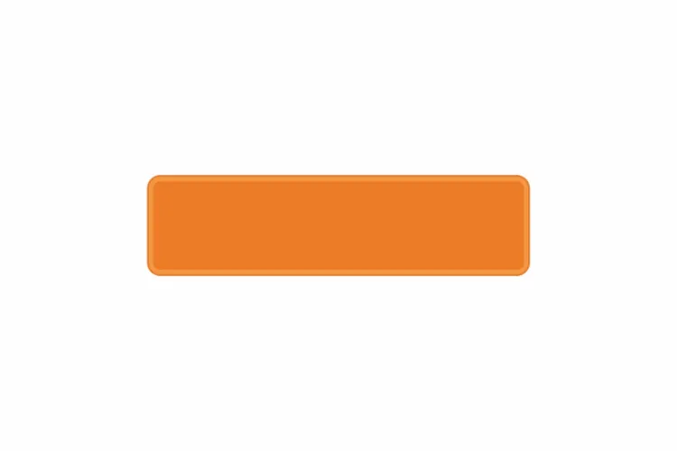 Schild orange reflex 340 x 90 x 1 mm
