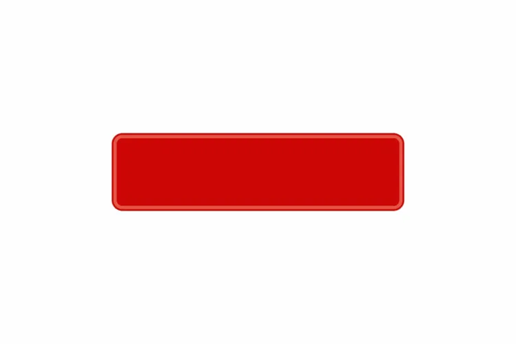 Schild rot reflex 340 x 90 x 1 mm