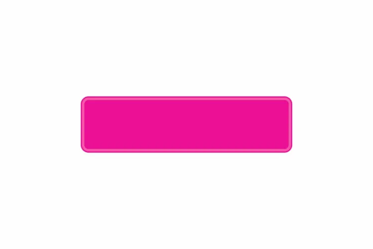 Schild pink 340 x 90 x 1 mm