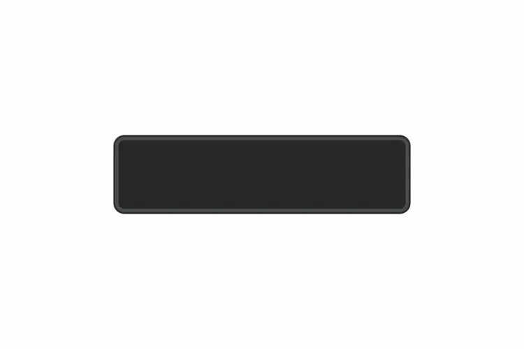 Schild schwarz matt 340 x 90 x 1 mm