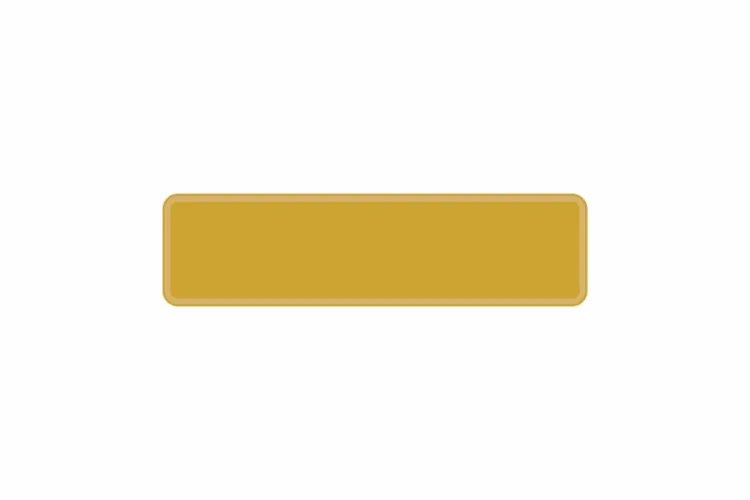 Plate gold 340 x 90 x 1 mm