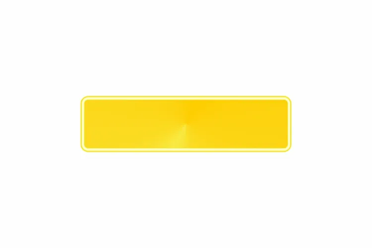Plate yellow fluorescent 340 x 90 x 1 mm