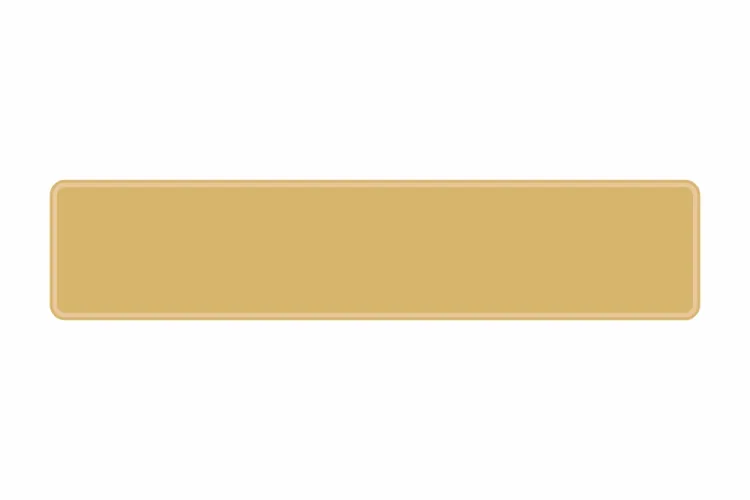 Schild gold reflex 520 x 110 x 1 mm