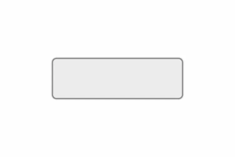 Schild weiß reflex 340 x 110 x 1 mm