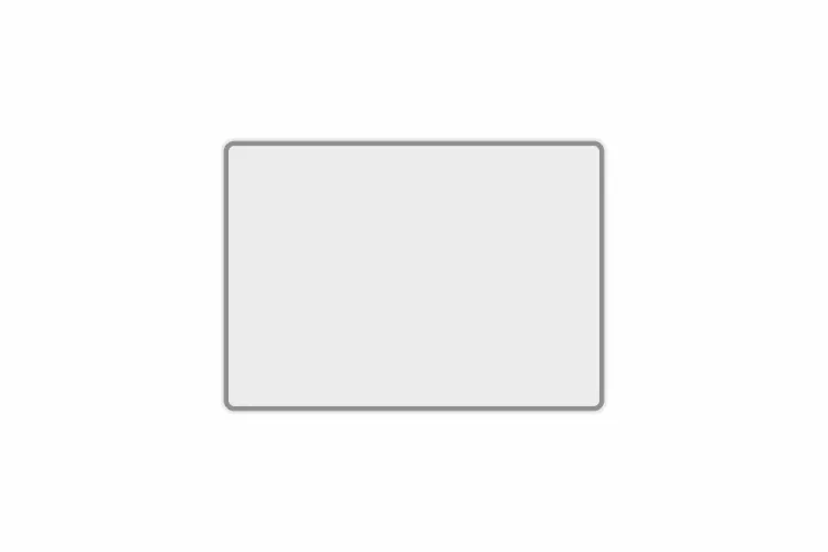 Schild weiß reflex 280 x 200 x 1 mm