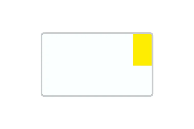 Kennzeichen Kurzzeit 340 x 200 x 1 mm