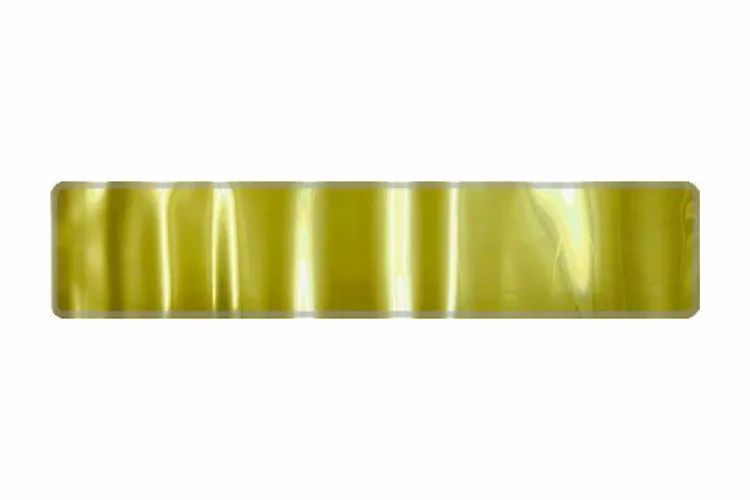 Schild Gold hochglanz 520 x 110 x 1 mm