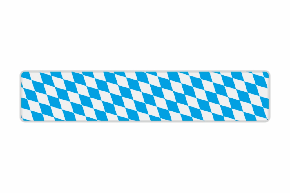 Schild Bayern Raute reflex 520 x 110 x 1 mm